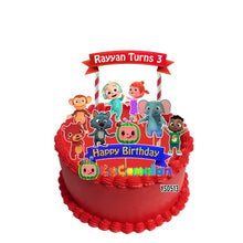 Load image into Gallery viewer, [CUSTOM NAME] Happy Birthday Coco Cake Topper Decoration Set Party Accessories Banner Hiasan Kek Design Melon

