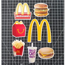 Load image into Gallery viewer, READY STOCK Happy Birthday Cake Topper McDonald's MCD Decoration Set Party Accessories Banner Hiasan Kek Design
