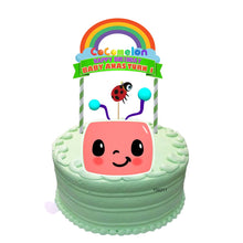 Load image into Gallery viewer, [CUSTOM NAME] Happy Birthday Coco Cake Topper Decoration Set Party Accessories Banner Hiasan Kek Design Melon
