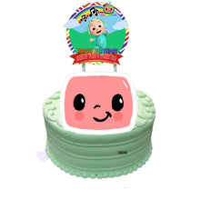 Load image into Gallery viewer, [CUSTOM NAME] Happy Birthday Coco Cake Topper Decoration Set Party Accessories Banner Hiasan Kek Design Melon
