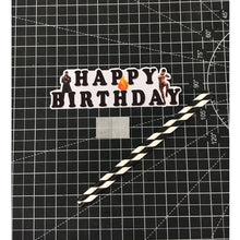 Load image into Gallery viewer, READY STOCK Happy Birthday Cake Topper Free Fire Decoration Set Party Accessories Banner Hiasan Kek Design
