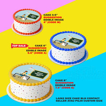 Load image into Gallery viewer, Printing El Happy Teachers Day 3 Hari Guru Edible Image Print Cake Photo Icing Paper Birthday Sticker Kek Topper Sheet
