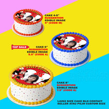 Load image into Gallery viewer, Printing EI Custom Image Minnie Mouse(Merah) Edible Image Print Cake Photo Icing Paper Birthday Sticker Kek Topper Sheet
