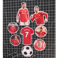 Load image into Gallery viewer, READY STOCK Happy Birthday Cake Topper Cristiano Ronaldo Decoration Set Party Accessories Banner Hiasan Kek Design
