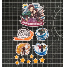 Load image into Gallery viewer, [CUSTOM NAME] Happy Birthday Cake Topper Demon Slayer Decoration Set Party Accessories Banner Hiasan Kek Design
